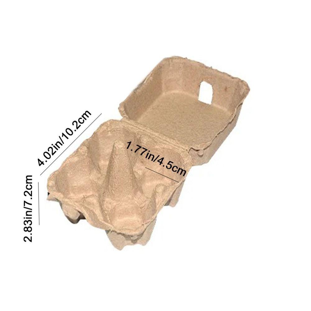 10 шт. Штабелируемые картонные лотки для яиц из бумажной массы, 4 ячейки, пустая коробка для хранения яиц, контейнеры для яиц для дома