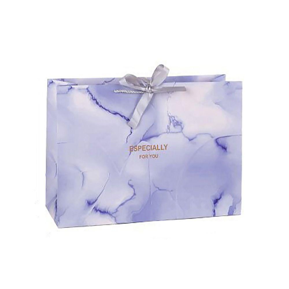 Multi-size Marble Printing Gift Bag Marble Pattern Handhold Tote Gift Wrapping Bag