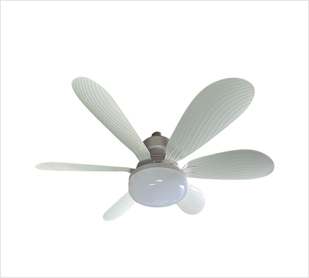 Потолочный вентилятор с подсветкой и дистанционным управлением | 40 Вт | E27 | 6 лопастей | адаптер 120 мм Е27