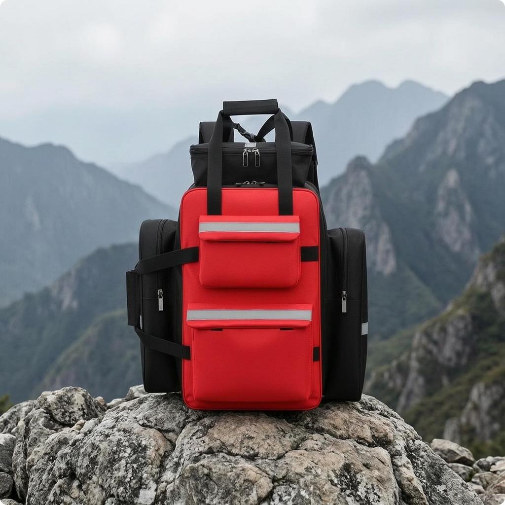 Assistance Backpack Waterproof First Aid Large-Capacity Emergency Bag