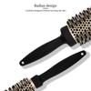 5 Sizes Professional High Temperature Resistant Aluminum Tube Ceramic Comb Round Comb For Blow Dry Salon Styling Tools