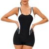 Women's Sleeveless Conservative Sexy Backless Wetsuit With Breast Pad