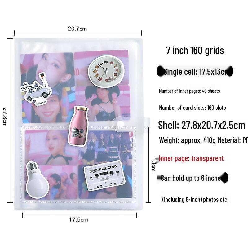 3-дюймовый прозрачный фотоальбом Polaroid Mini для фотографий, билетов и открыток Скрапбукинг