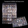 72/120 Grid Earring Jewellery Storage Box Clear Acrylic Necklaces Ring Storage Box