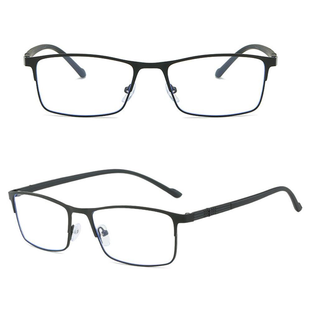 New Fashion Metal Square Ultra Light Myopia Glasses Eyeglasses Blue Light Blocking Vision Care