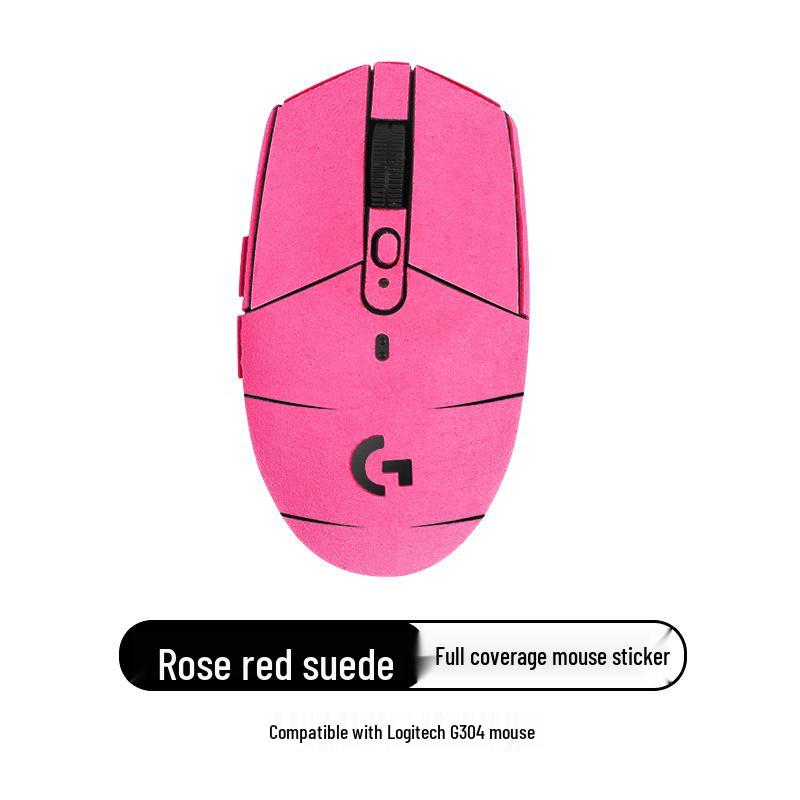 Logitech G102/G304/GPRO Anti-Slip Suede Mouse Stickers - Full Coverage, Sweat-Absorbent, Anti-Sweat Back Stickers