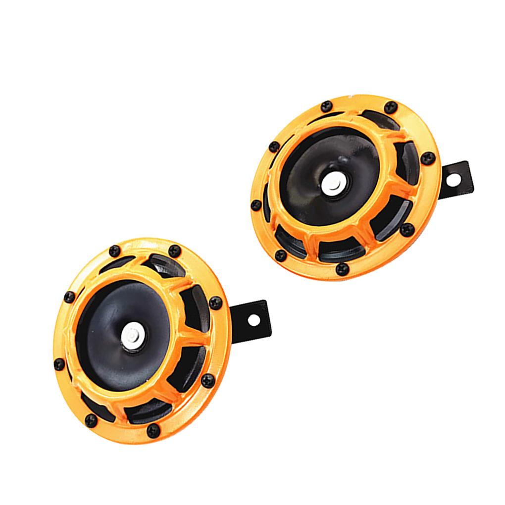 2 шт. автомобильные гудки 12 В мотоциклетные модифицированные трубы супер громкий электрический громкоговоритель для грузовика автофургона красный