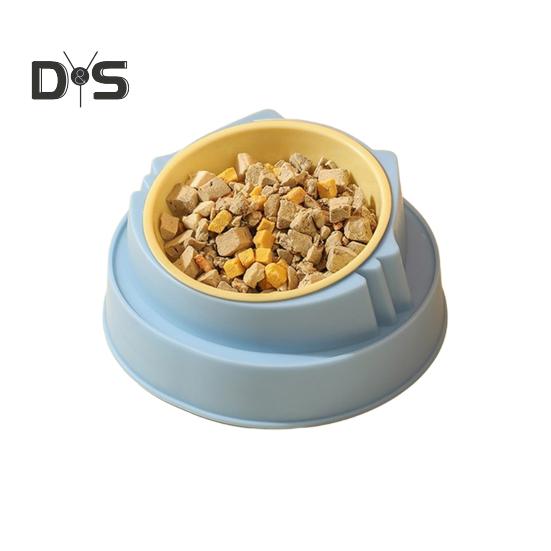 Миска для домашних животных, приподнятая, для собак, одинарная/двойная, непроливающаяся, противоскользящая, для кошек, кормушка для домашних животных, миска для корма и воды для собак, кошек, котят