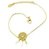 [P9168] - Gold 'Boho' Steel Bracelet (dreamcatcher) - 20x11 Mm