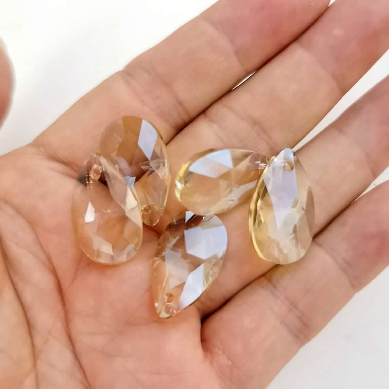Wholesale lots Faceted Hole Crystal Glass rhinestones Teardrop loose beads jewelry Jewelry beads accessories 8X12/10X14m