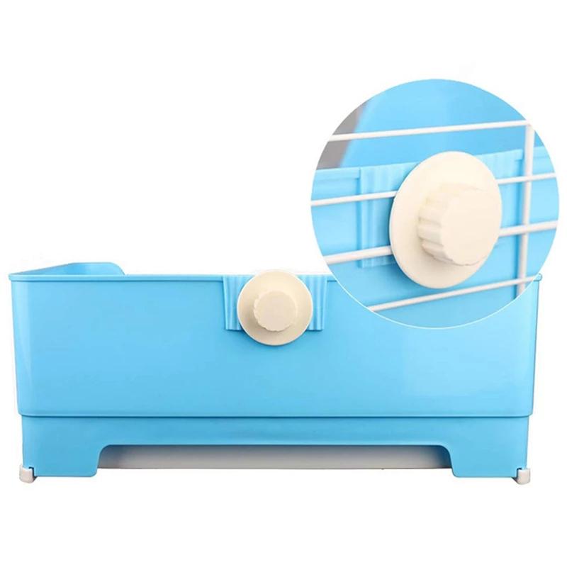 Pet Rabbit Large Drawer Toilet Anti-Overturning Fixed In Cage Small Animal Guinea Pig Adult Hamster Easy Clean Potty Trainer