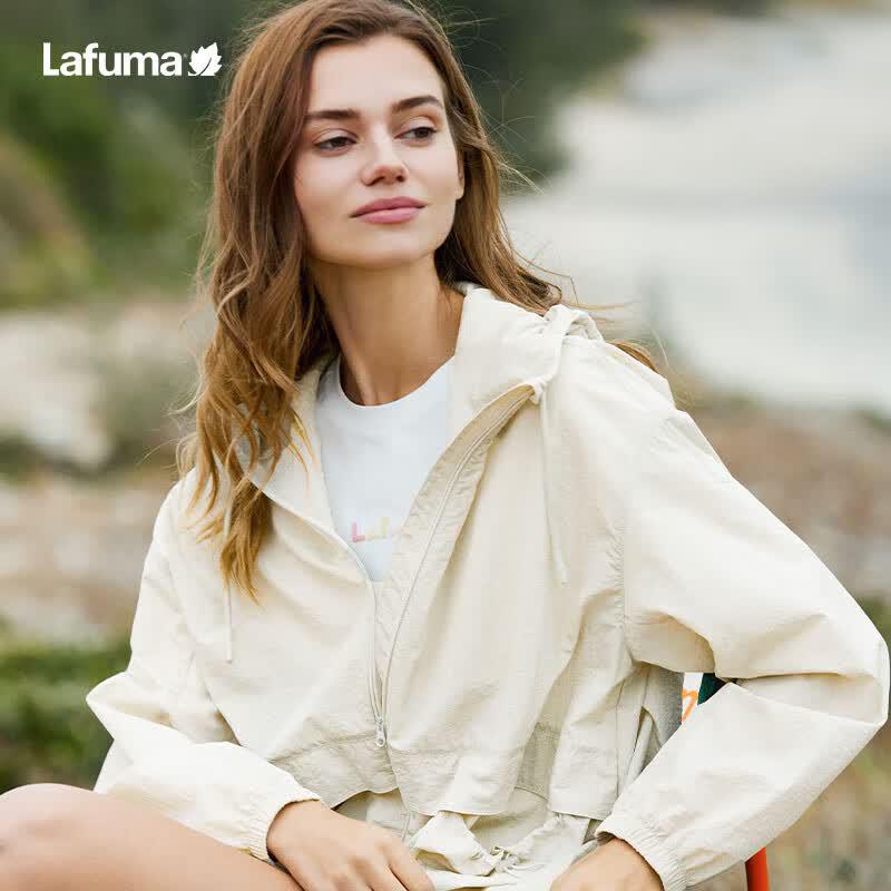 LAFUMA Women's Outdoor UV Protection Water-Repellent Loose Hooded Jacket LFJA4BP64