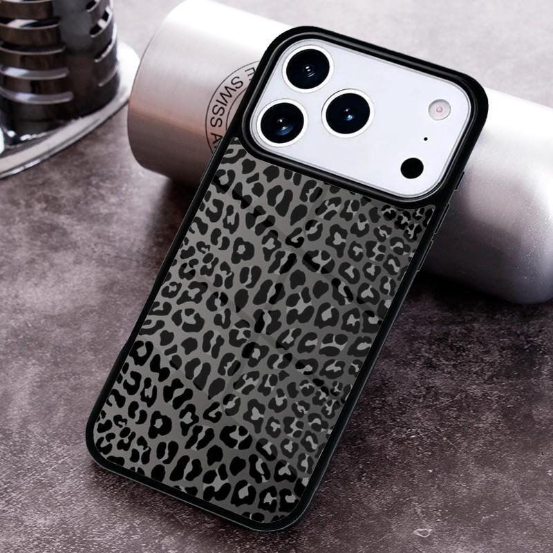 Fashion Leopard Print Phone Case for iPhone 17 16 15 Pro Max Air 14 13 12 11 Plus Shockproof Cover