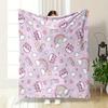Cute Unicorn & Rainbow Pattern print blanket soft and cozy perfect for the living room bed sofa or a nap,gift
