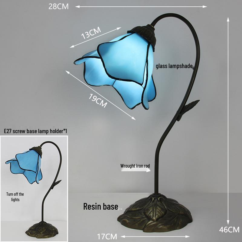 Роскошная европейская ретро настольная и прикроватная лампа