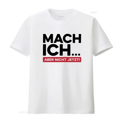 Мужская футболка Flush Забавная Работа Я Делаю Но Не Сейчас Веселая Mach Ich Aber Nicht Jetzt Мода винтажная Стиранная Удобная Мягкая Слегка