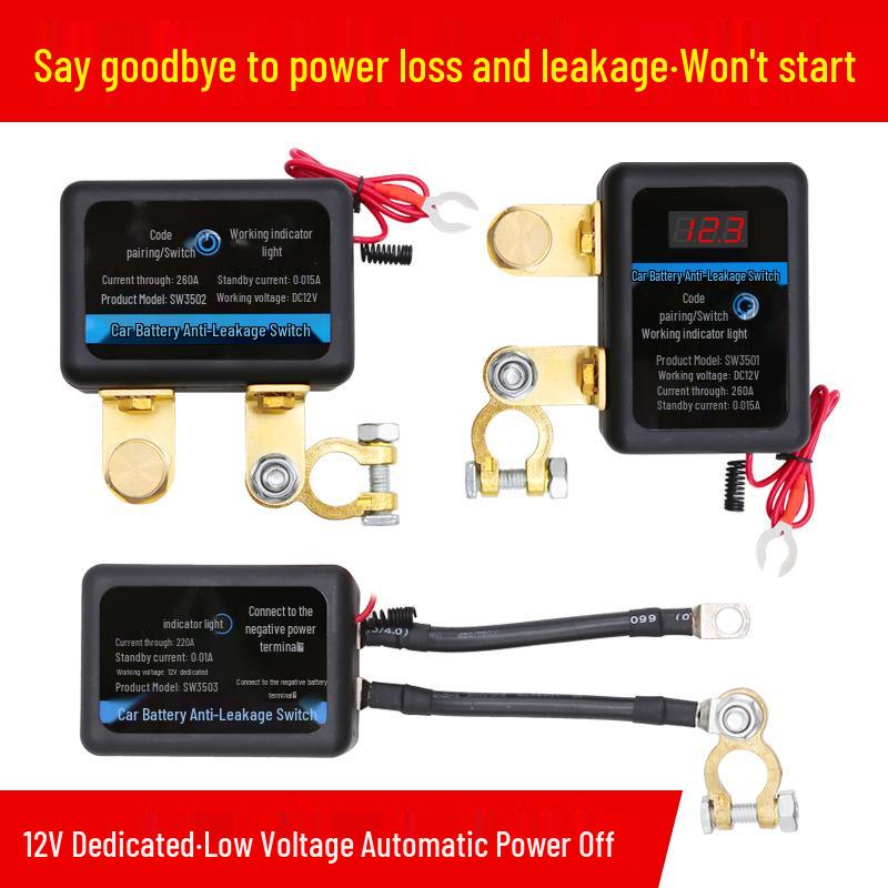Умный пульт дистанционного отключения аккумулятора автомобиля, 12 В, реле из чистой меди и ножевой выключатель