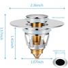 Copper Sink Stopper Pop Up Sink Drain Strainer Universal Sink Plug  Bathroom