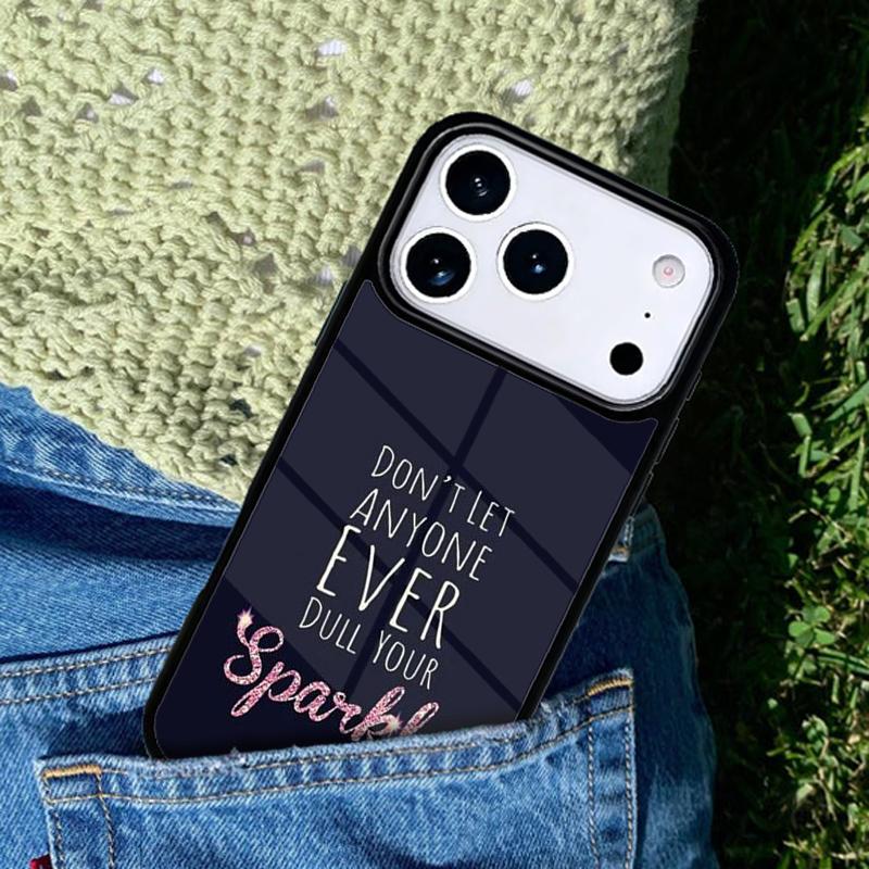 SPARKLE INSPIRATION Phone Case For iPhone 17 AIR 16 Pro Max 15 14 Pro 11 12 13 Shockproof Silicone Cover