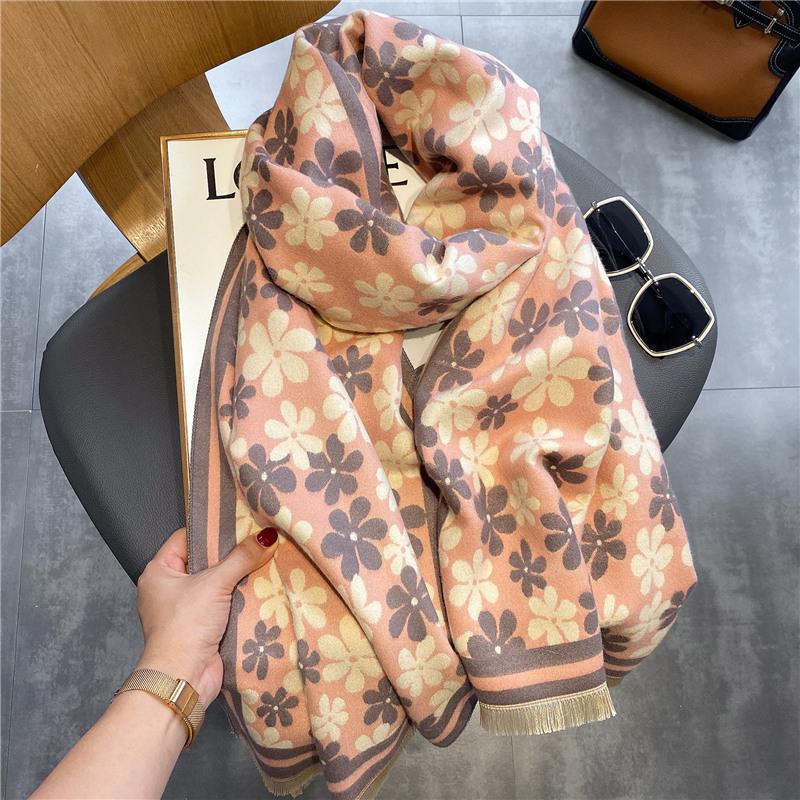 Shawl Women's Cashmere Tassel Warm Scarf