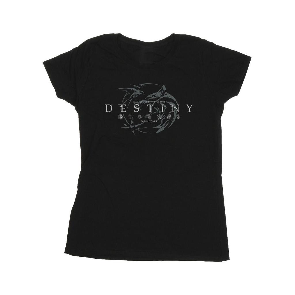 Netflix Womens/Ladies The Witcher Wolf´s Destiny Cotton T-Shirt