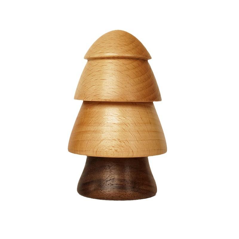 Solid Wood Tree Toothpick Holder Nordic Style Creative Decorative Storage Container for Kitchen Dining Table Home Office