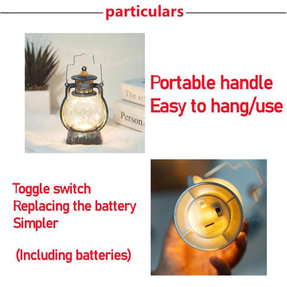 Рождественский светодиодный фонарь, украшение, фонарь, Рождество, винтажный замок, подвесной светодиодный светильник, ретро подсвечник, фонарь, подвесной светильник
