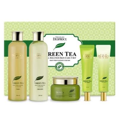 Набор Premium Green Tea Total Solution для ухода за кожей, 5 шт.