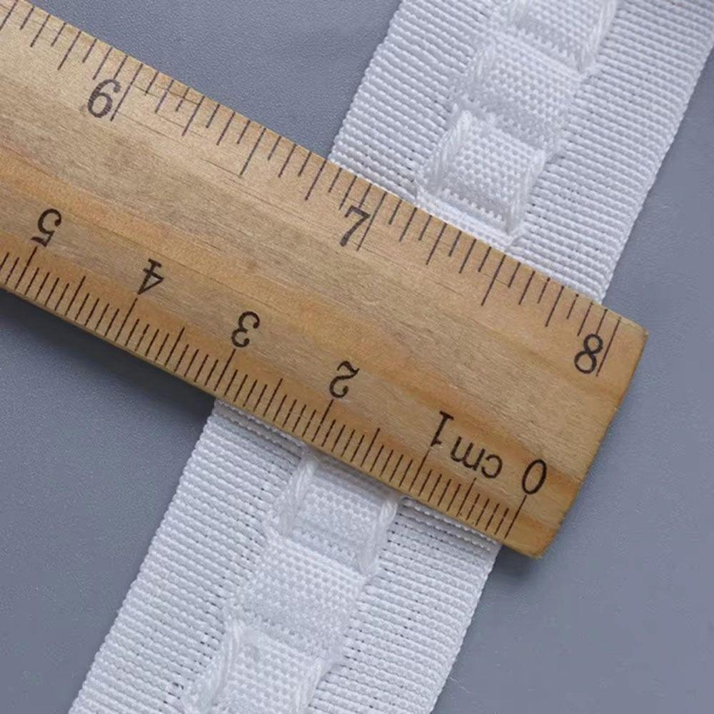 Шторная тесьма с кулиской для сборки в складки, шторные аксессуары, тканевая лента 30 метров, тесьма для карниза, белая лента