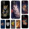 Чехол для телефона с леопардовым принтом «Тигр» и «Пантера» для iPhone 5S 2020se 6 6s 7 8 plus x 10 XR XS 11 12 13 mini pro MAX, черная задняя крышка из ТПУ