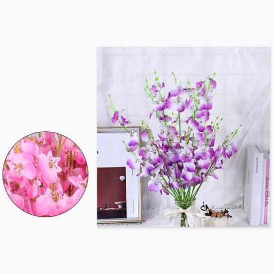 Искусственные орхидеи 3 ветки реалистичный красочный искусственный цветок свадьба дом офис стол