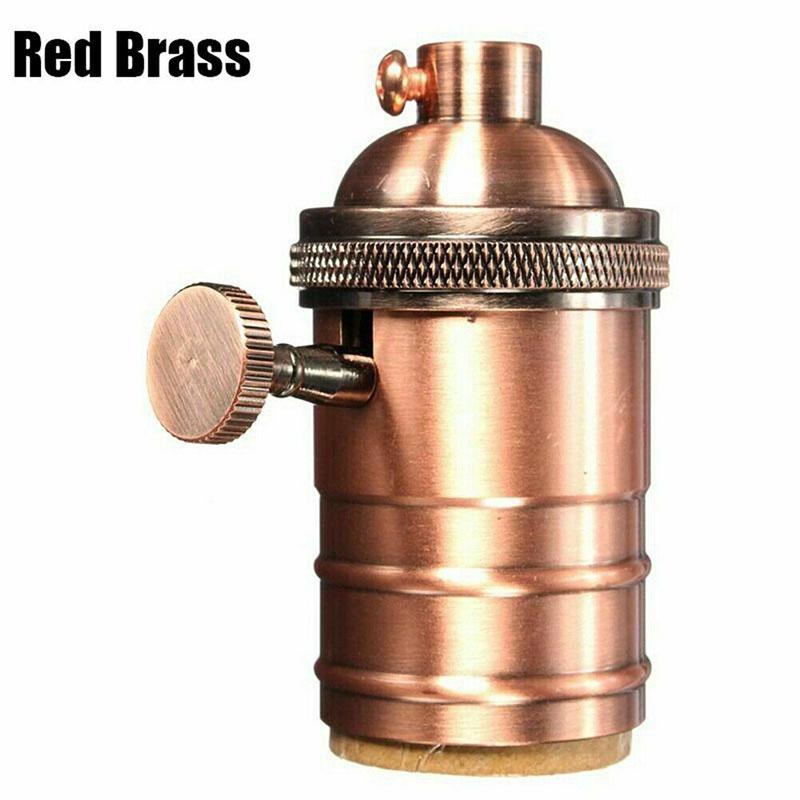 Винтажный промышленный держатель лампы, адаптер для лампочки, античный ретро фитинг ES E27