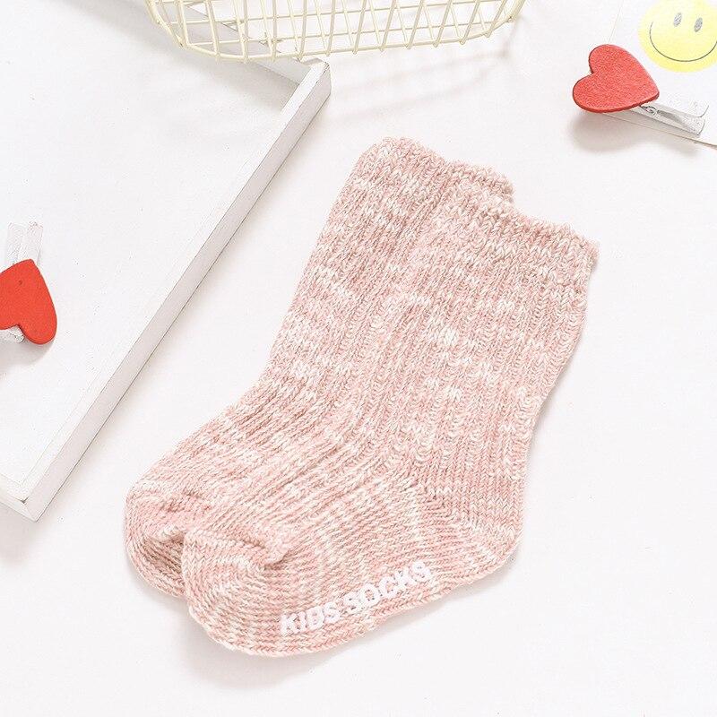 Детские носки, мягкие хлопковые носки для маленьких мальчиков и девочек, нескользящие носки-тапочки, удобные носки для новорожденных, зимние вещи, аксессуары для малышей, От 0 до 4 лет