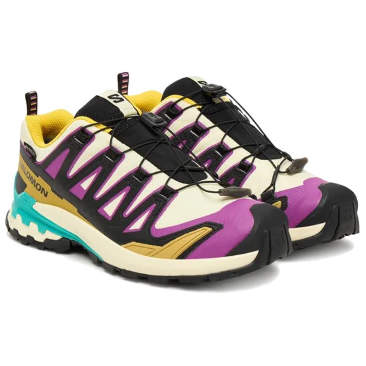SALOMON XA Pro 3D V9 Gore-Tex Модные Удобные Походные Ботинки Женские Походные Ботинки Коричневый Черный Фиолетовый L47882200