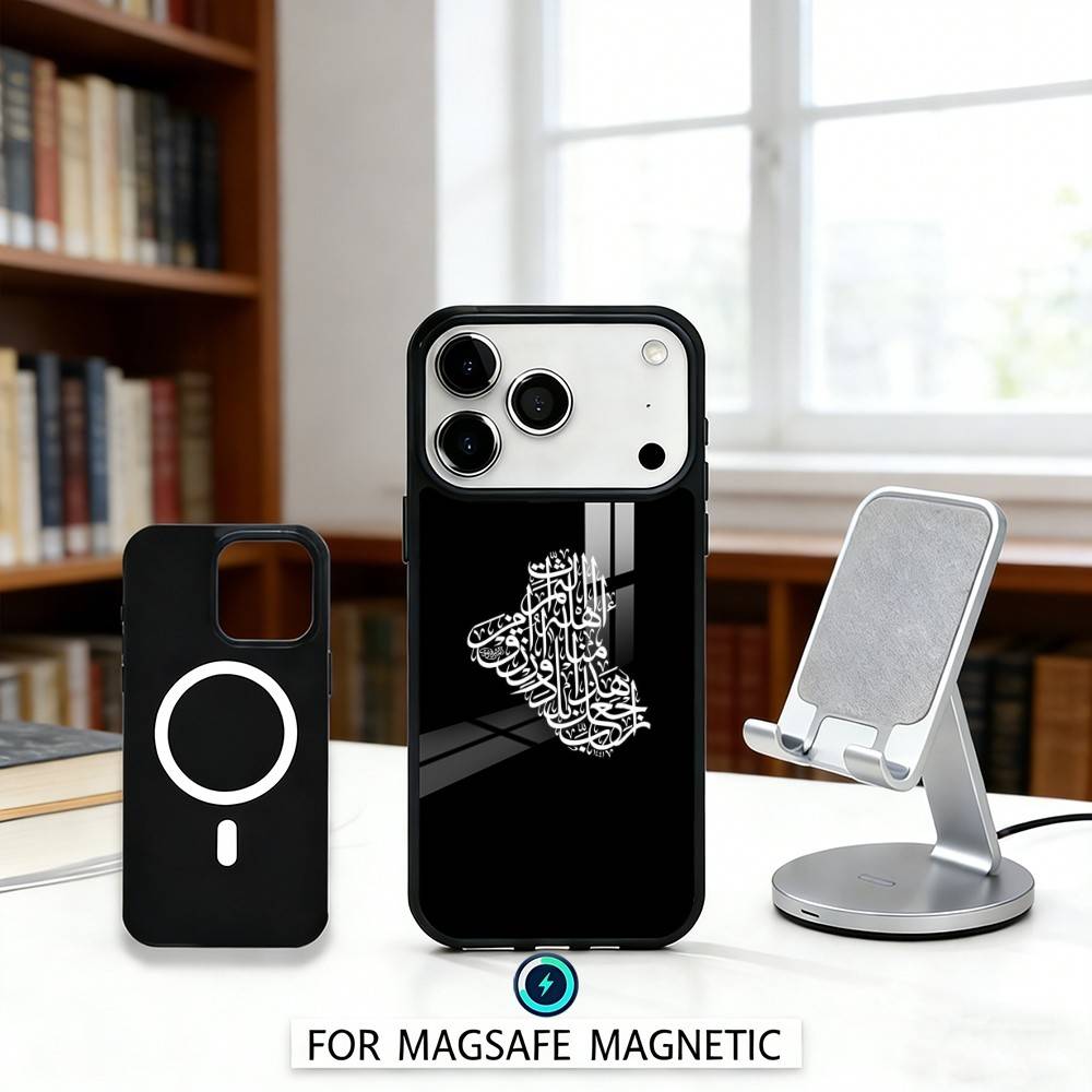 Чехол для телефона N-Nation Иракский флаг Для iPhone 17,16,15,14,13,12,Pro,Max Для MagSafe Магнитная беспроводная зарядка