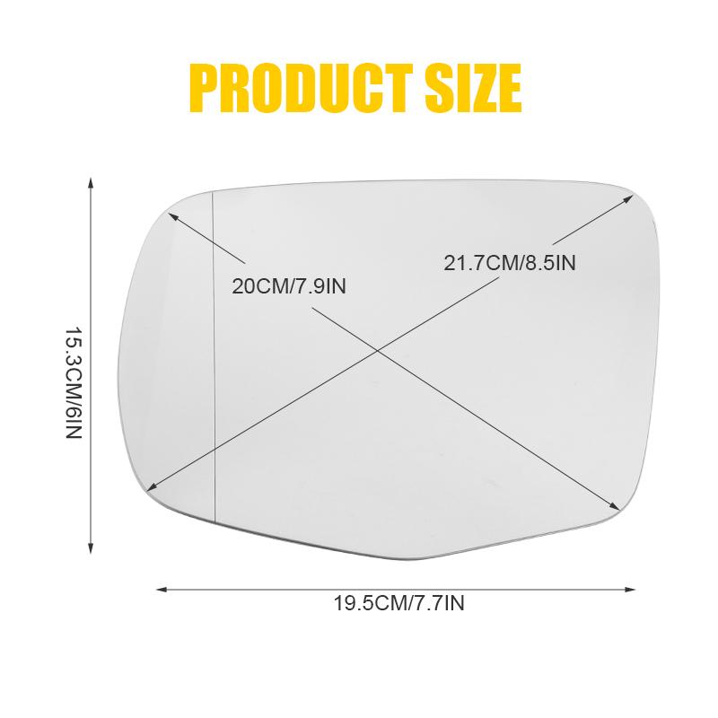 Зеркальный элемент с подогревом левый правый заднего вида для Honda Pilot 2016- Passport - Ridgeline - Зеркало бокового вида