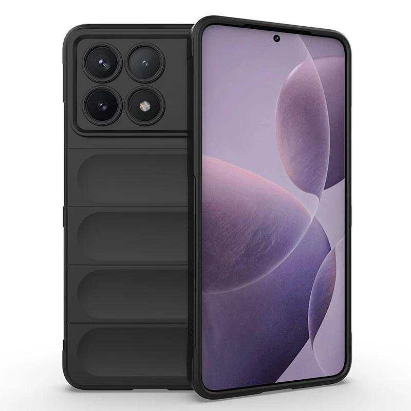 Для Xiaomi Poco X3 X4 X5 X6 Pro X3 NFC задняя крышка телефона чехол мягкий жидкий силикон противоударный защитный чехол Funda Coque