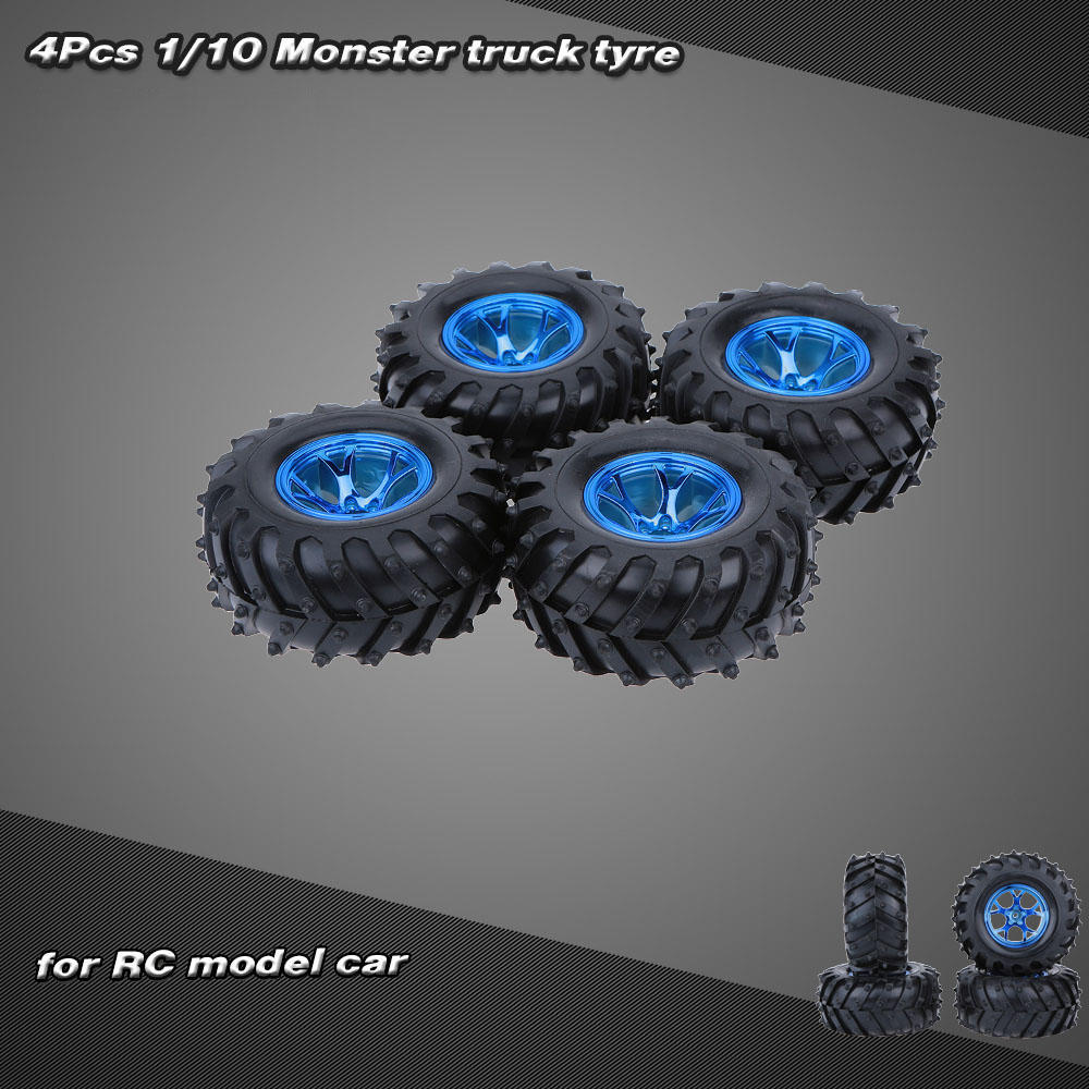 4 шт./компл. 1/10 шины Monster Truck для Traxxas HSP Tamiya HPI Kyosho RC модель автомобиля