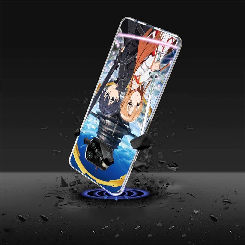Sword Art Online Anime Case Phone Cover for Xiaomi Redmi Note 10 9 9S 8 8T 7 5 Pro Mi 12T 11T 10T 9T 12 11 Lite A3 A2 Trend Fund