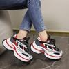 Модные женские кроссовки на платформе, повседневная обувь для отдыха на открытом воздухе, удобная спортивная обувь на шнуровке для бега, высококачественная женская спортивная обувь