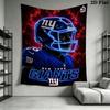 New York Giants Wall Tapestry Aesthetic Wall Hanging Printed Fabric Blanket Decorative Tapestries for Bedroom Living Room Home Decor