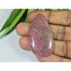 25X49X06MM Natural Red Rhodonite Quartz Pear Cabochon Loose Gemstone SK-3740