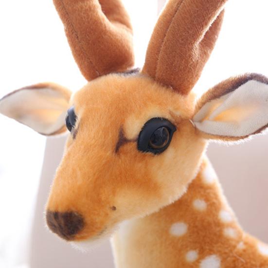 Плюшевая игрушка Олень Мягкая набивка ПП-хлопком Имитация животного Кукла Рождество