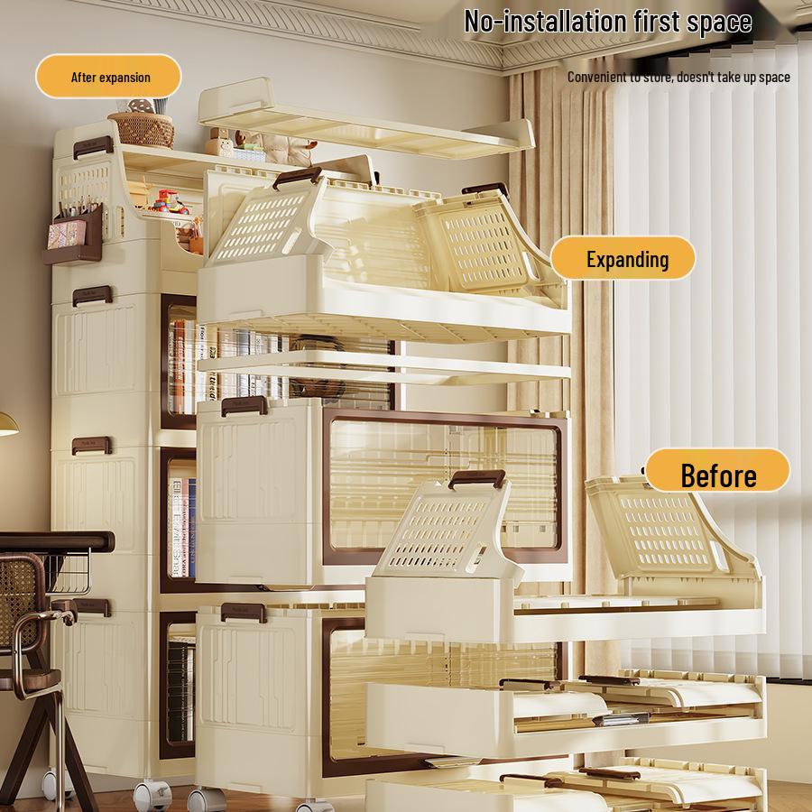 Складной шкаф для хранения для детей - Шкаф для одежды, Органайзер для одежды, Полка для игрушек и закусок