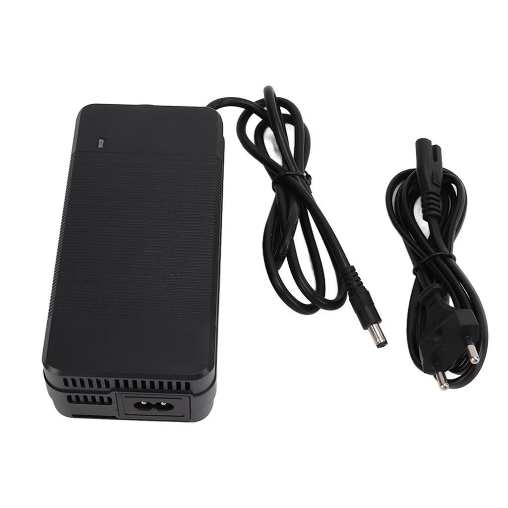 Lithium Ion Battery Charger Power Adapter with LED Indicator 54.6V 2A for Electric Scooter 100‑240VEU Plug