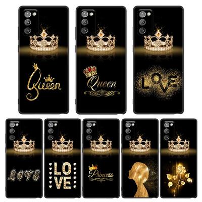 Чехол для телефона Golden Diamond Crown для Samsung Galaxy M62 M52 M51 M32 M31 M11 M01 F62 F52 F41 F42 F22 Чехол-накладка Flower Queen Love