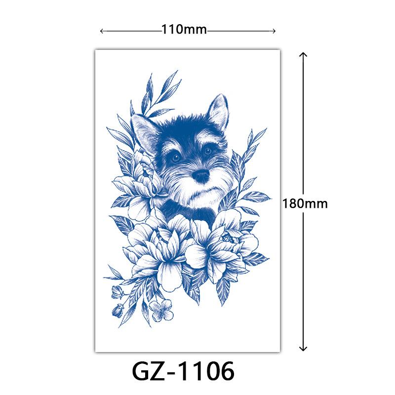 Соковые тату-наклейки, Растительные тату-наклейки, Полуперманентные тату-наклейки с английскими буквами Тату