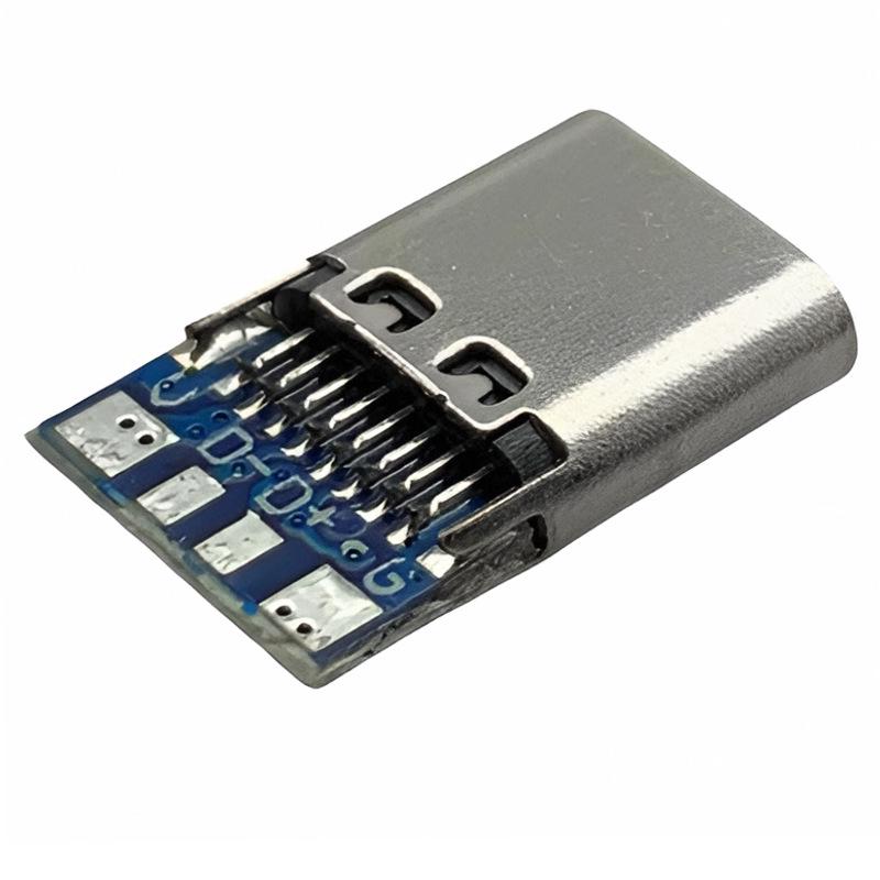 Реверсивный USB Type-C Female Порт, 4-контактный разъем для пайки для DIY-кабеля клавиатуры