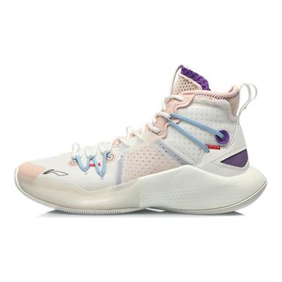 Баскетбольные кроссовки Li Ning Sonic 8 High-Top мужские кроссовки розовые белые ABAQ107-3