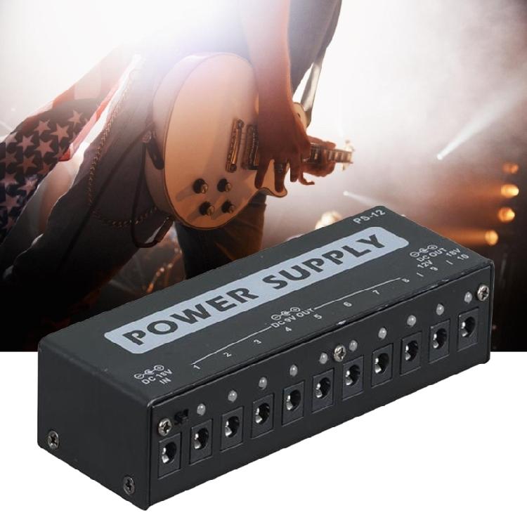 Эффективный блок питания для гитарных педалей с 10 изолированными выходами для педалей эффектов 9В 12В 18В Блок питания для гитарных педалей